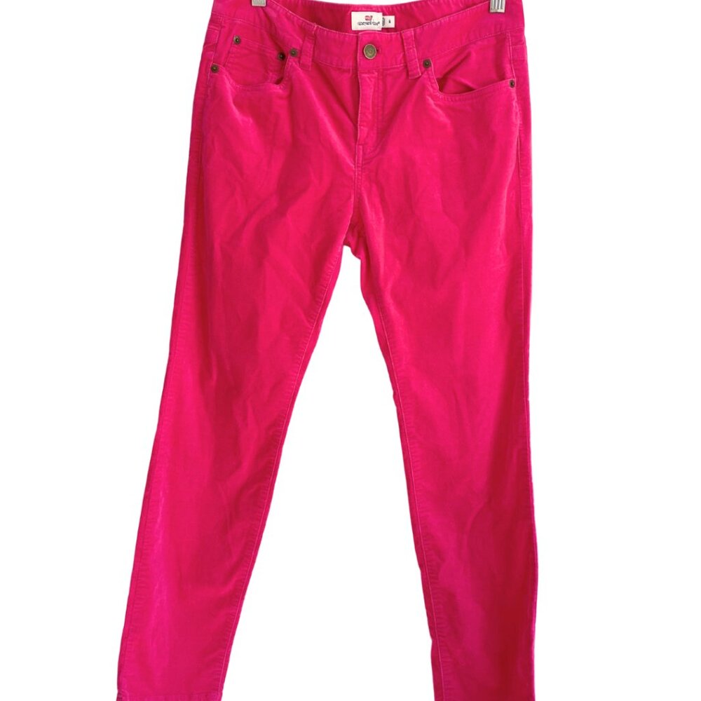 Vineyard Vines Womens Hot Pink Corduroy Pants Size 6